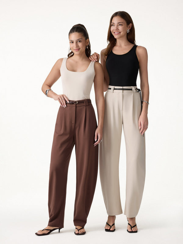 OGLmove CoolTouch Stretch Ponte High Rise Cropped Barrel Pants