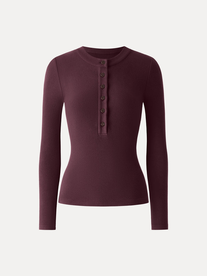 MaxWarm Henley Long Sleeve Top