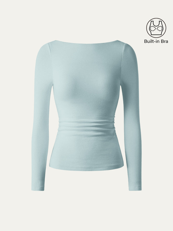 Open-Back Brami Top Chill Blue XS