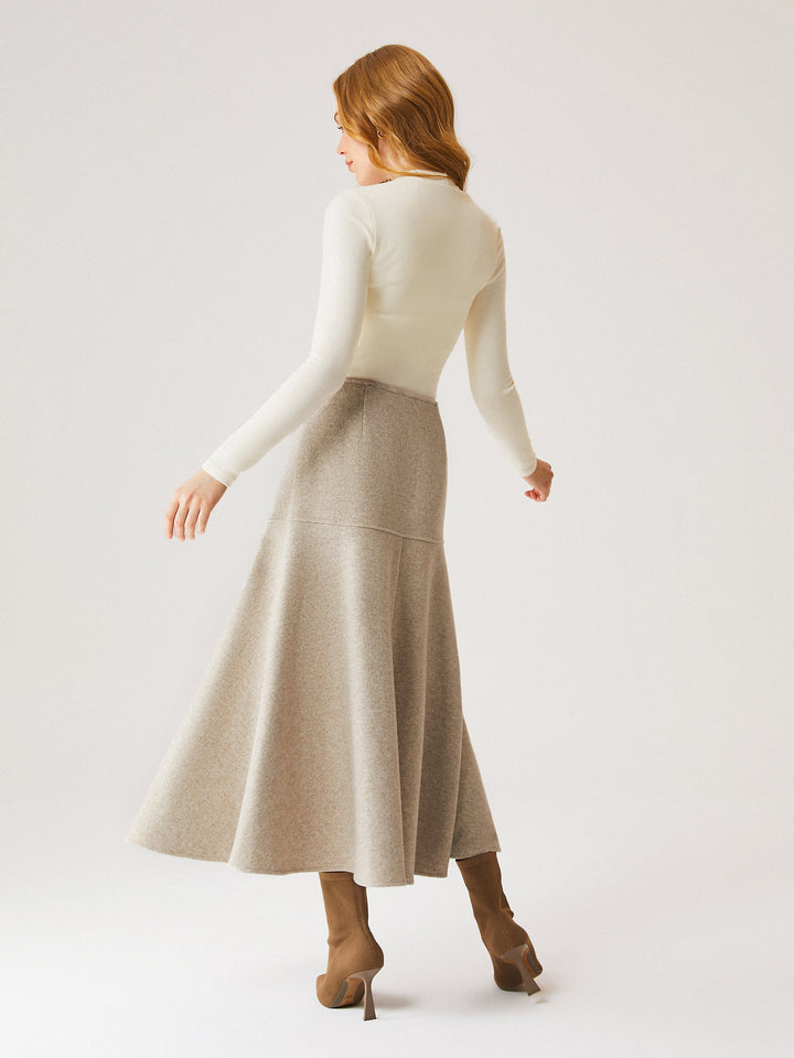FuzzLuxe Flared Maxi Skirt