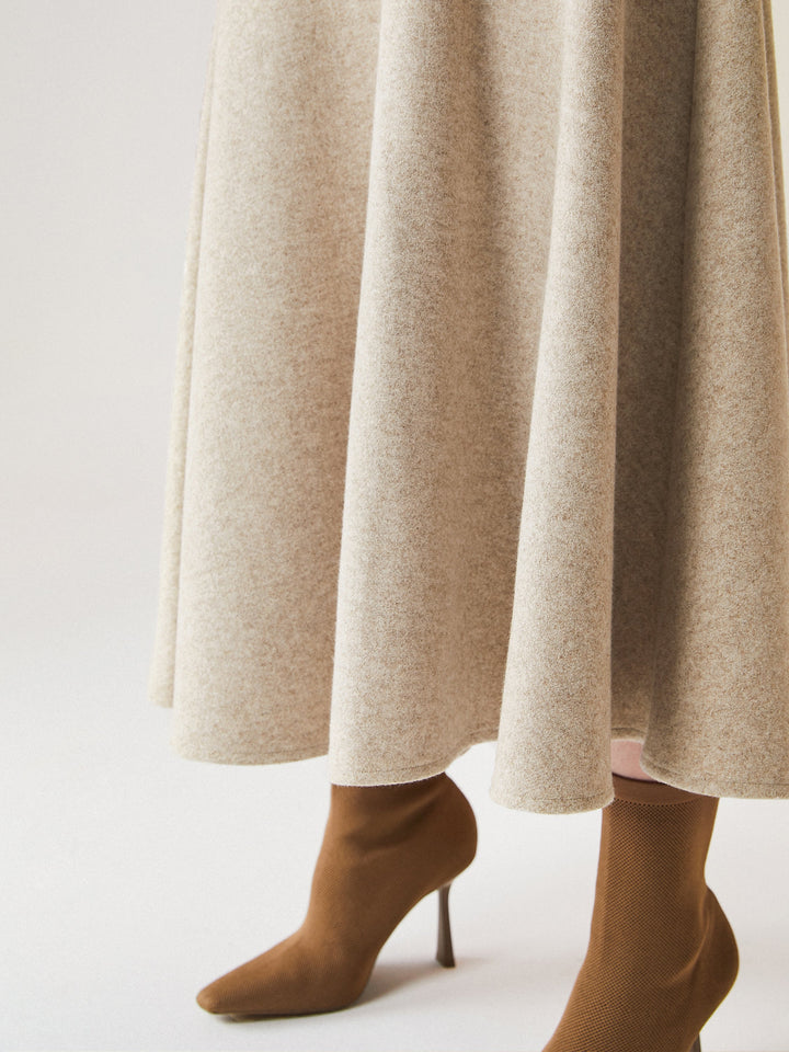 FuzzLuxe Flared Maxi Skirt