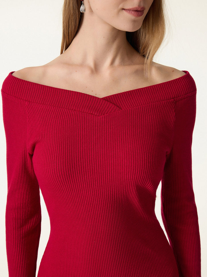 Non-Slip Ribbed Wide V-Neck Brami Top