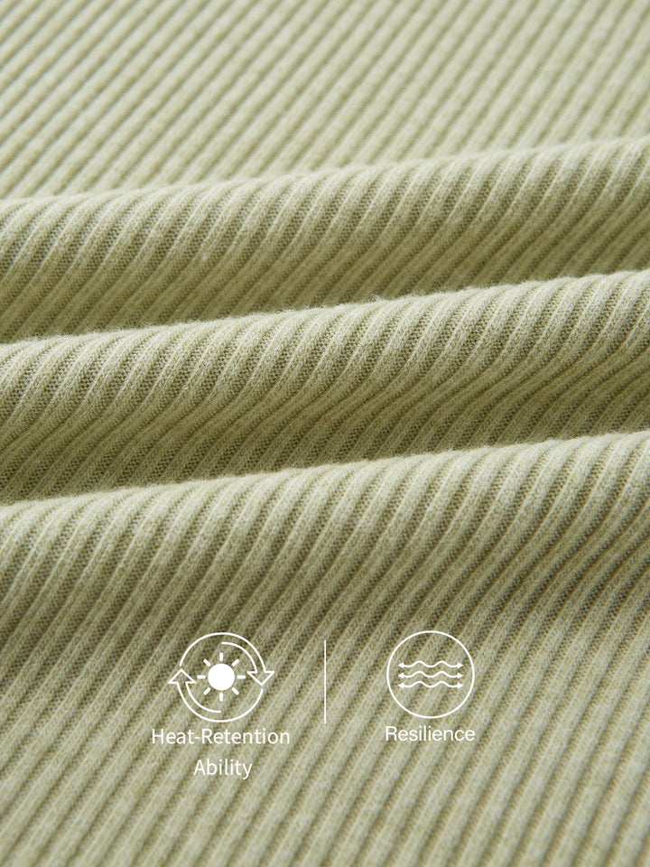 Ribbed Boatneck Long Sleeve Brami