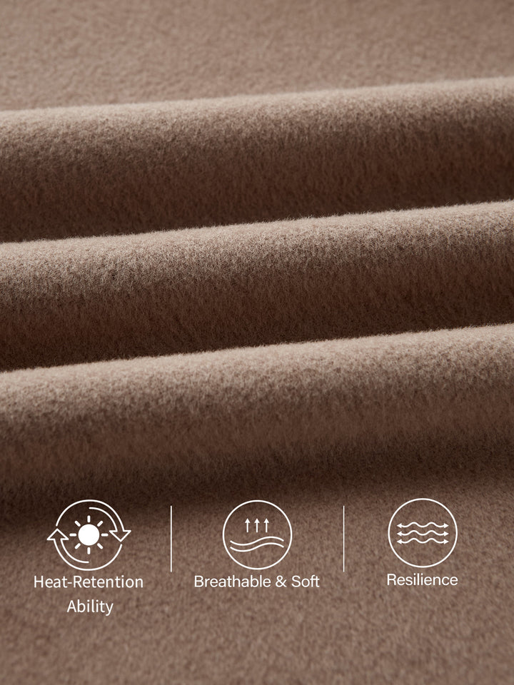 MaxWarm V-neck Long Sleeve Brami with Banded Hem