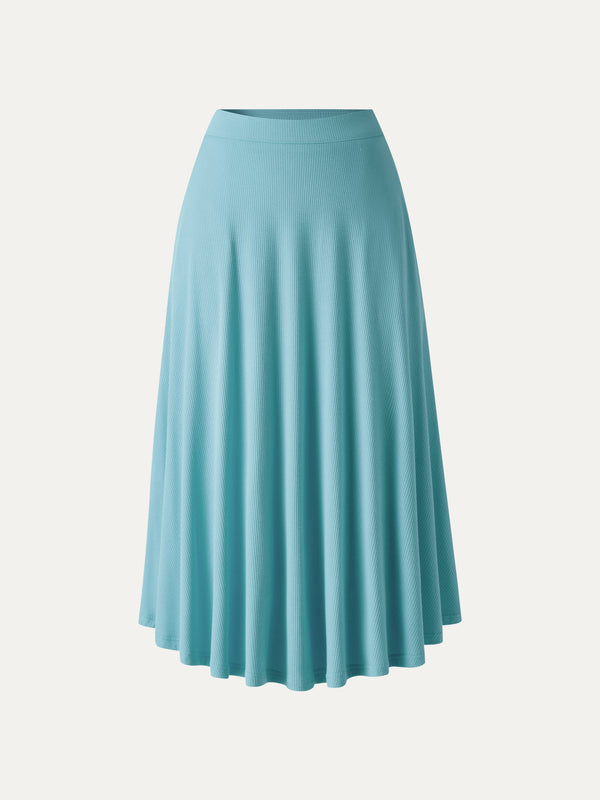 OGLmove CoolTouch Midi Circle Flare Skirt with Pockets Iced Aqua Blue XS