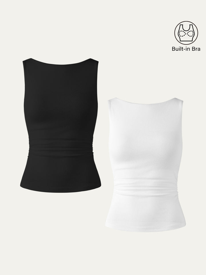 Elastic Open Back Brami Tank