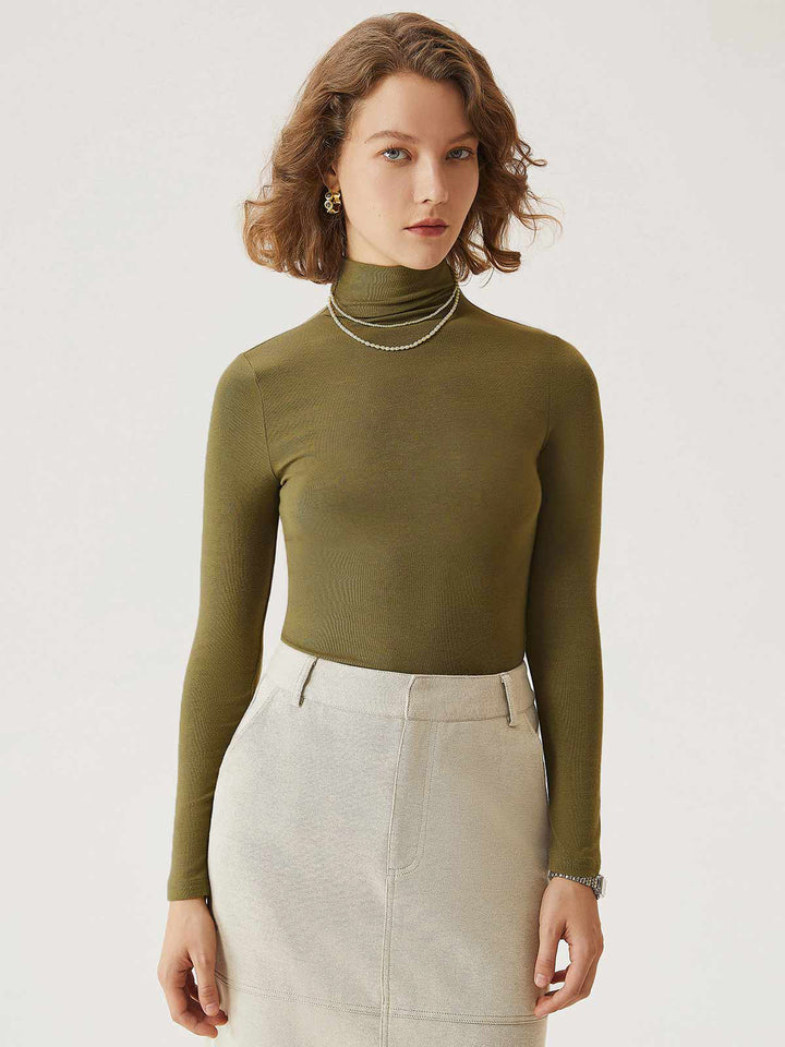 Everyday Mockneck Top Fervent Brass 2XL