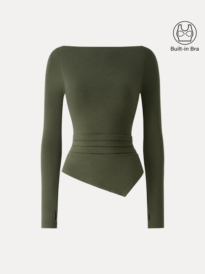 ProWarm Boatneck Side Tucks Asymmetrical Brami