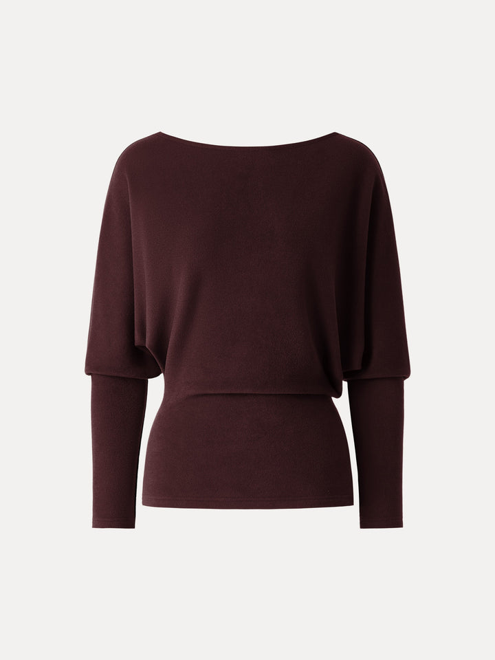 MaxWarm Boatneck Top with Close-Fit Hem