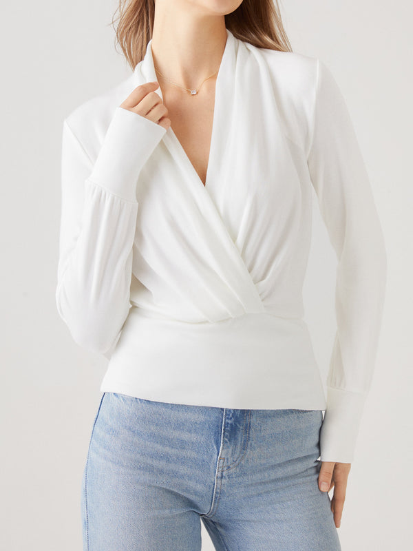 2Pcs Set Surplice Tuckable Top