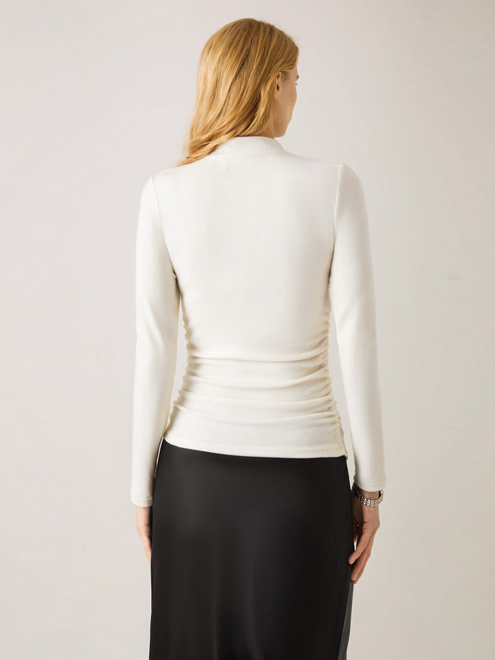 3Pcs Set Tuckable Mockneck Top & Surplice Top & Boatneck Brami Top