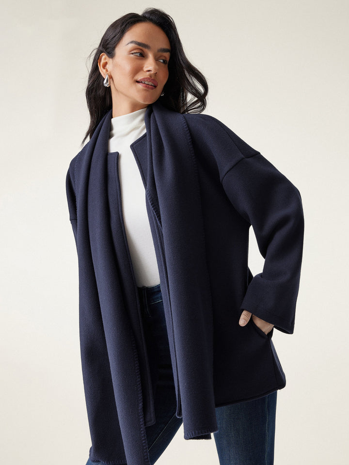 Oversized Scarf Jacket