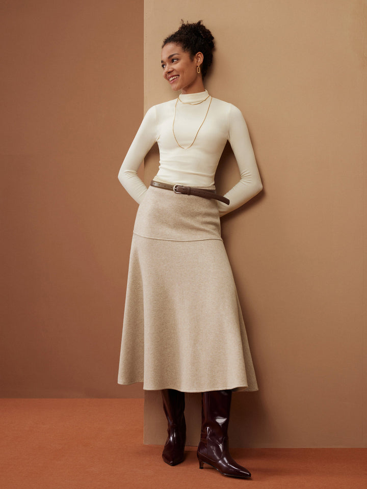 FuzzLuxe Flared Maxi Skirt