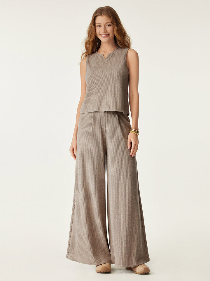 Sleeveless A-Line Hem Tank Top