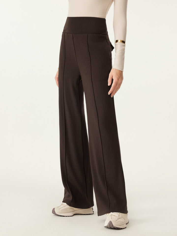 Tummy Warmer Pin-Tuck Pant Regular Espresso Shut