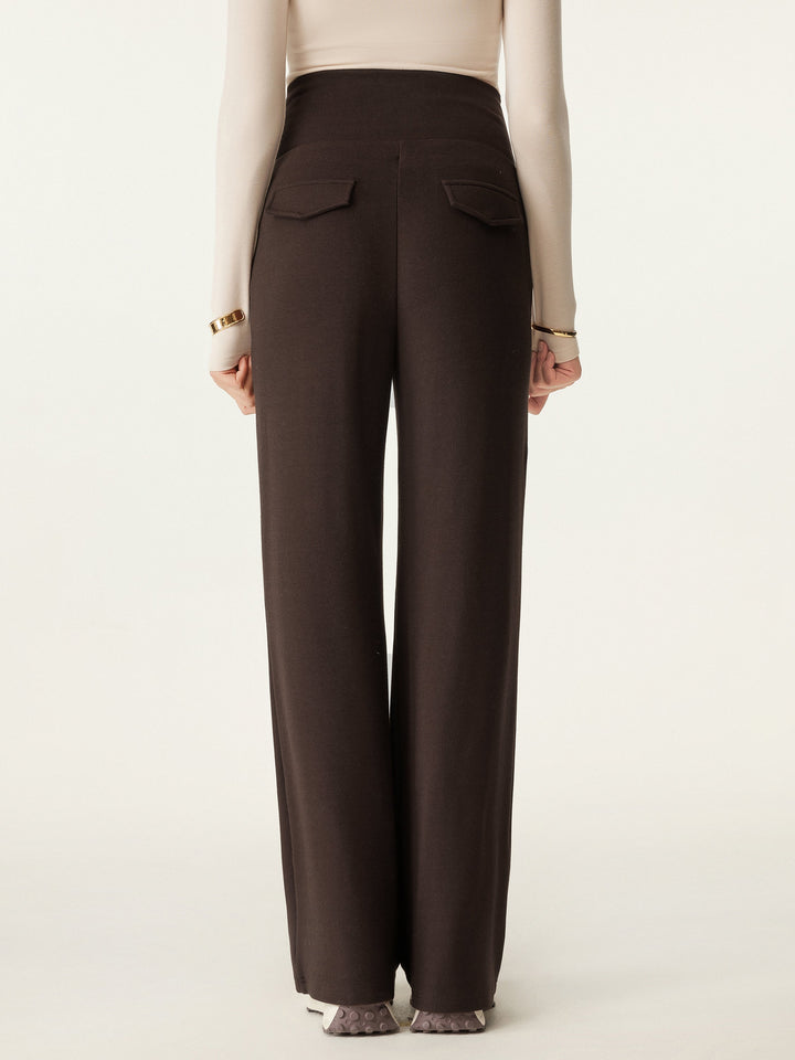 Tummy Warmer Pin-Tuck Pant
