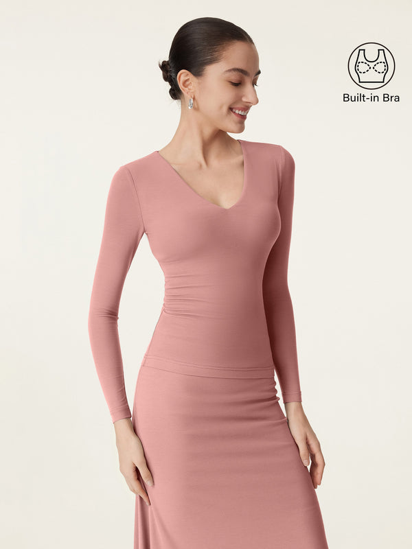V-neck Long Sleeve New Airy Brami Sahara XS