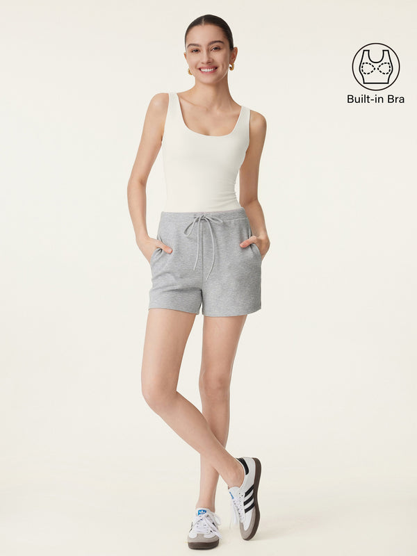 U-neck New Airy Brami Tank Milk Cream XS