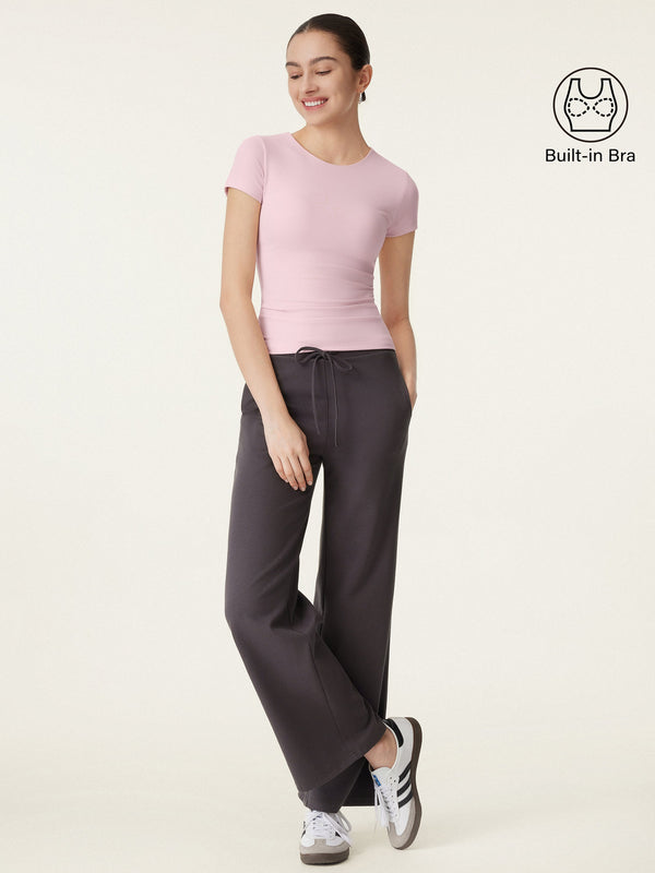 Crewneck Slimming Short Sleeve New Airy Brami