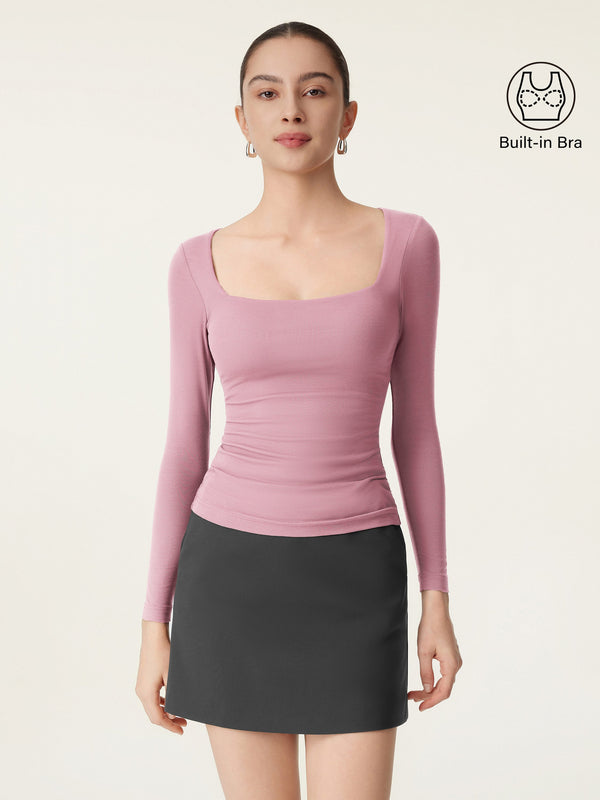 Square Neck Long Sleeve New Airy Brami