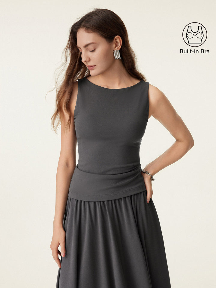 2Pcs Set Soft Boatneck New Airy Brami Tank