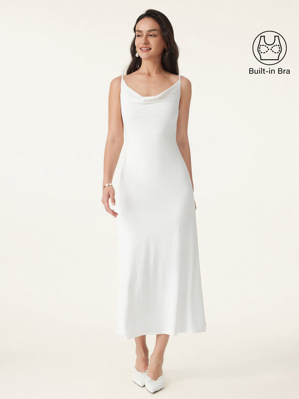 Cowl Neck Midi Brami Dress