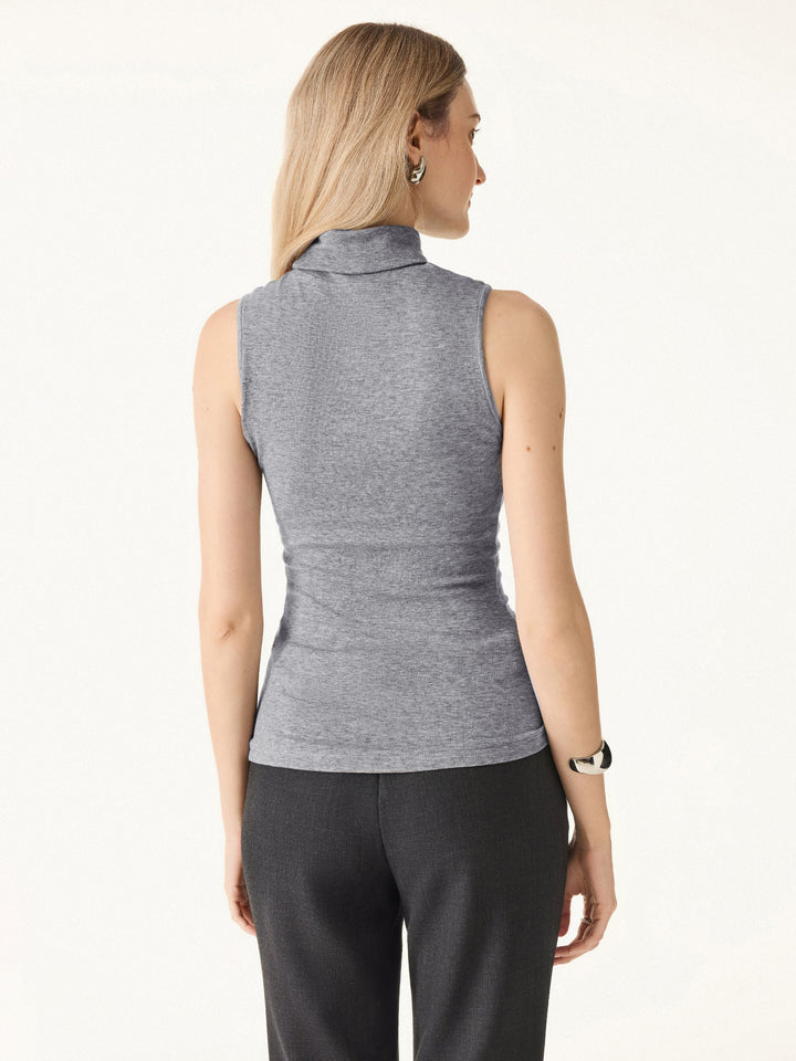 Lyocell Cashmere Sleeveless Turtleneck Brami