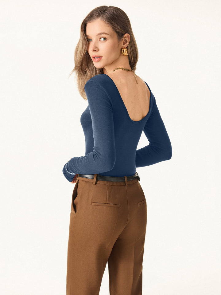 3Pcs Set Essential Lyocell Cashmere Multi-Wear Long Sleeve Top with Thumbholes