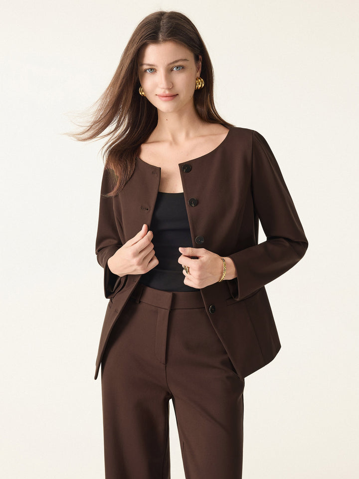 Empower Stretch Boatneck Blazer