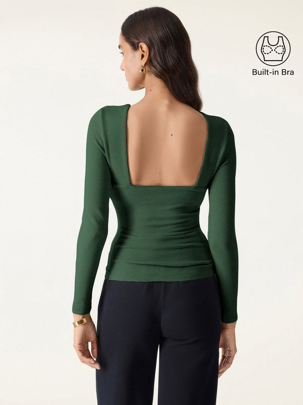 ProWarm Low-Back Side Ruched Brami Deep Bush XS