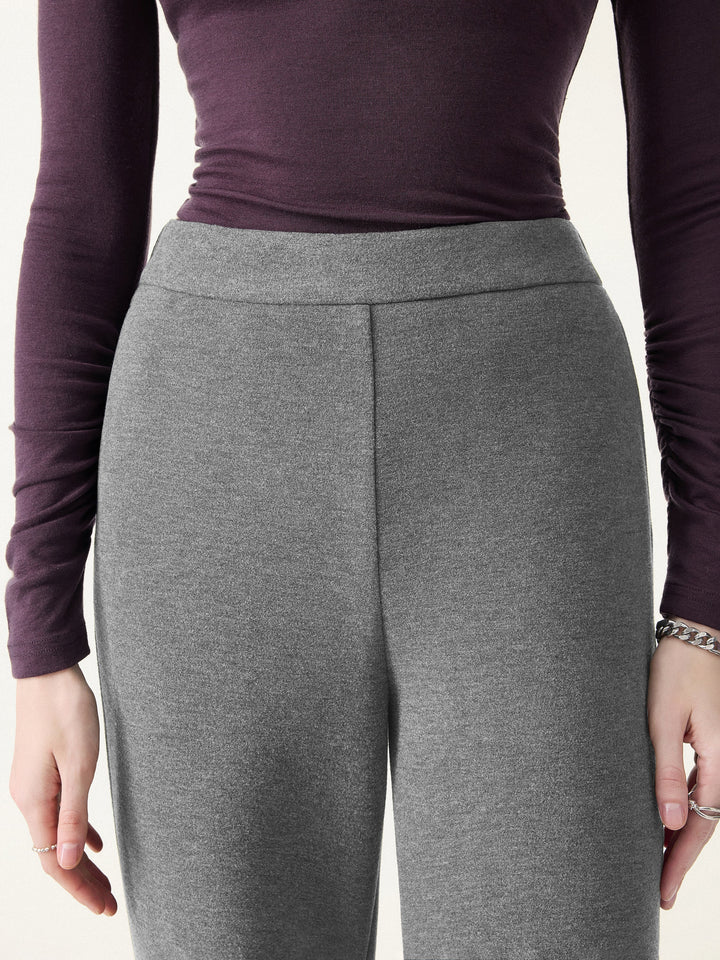 FuzzLuxe High Rise Flared Leg Pull-on Pants with Pockets