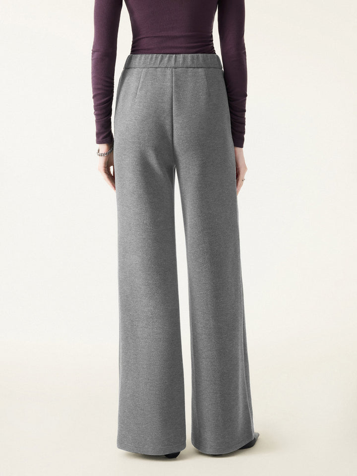 FuzzLuxe High Rise Flared Leg Pull-on Pants with Pockets