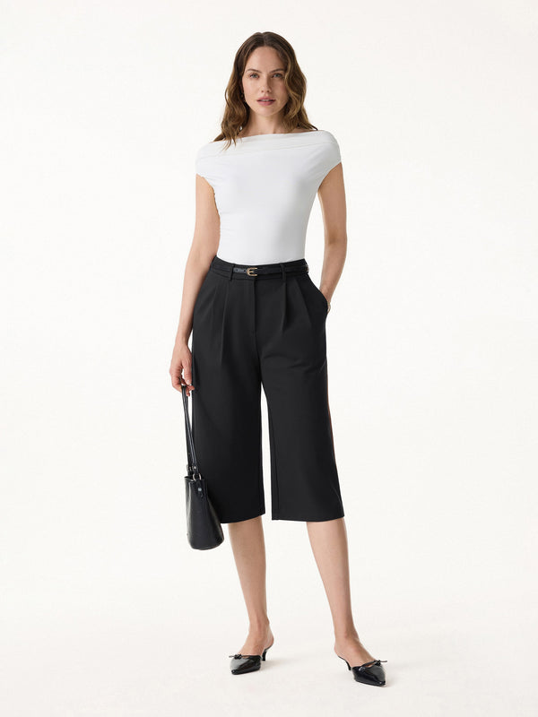 OGLmove Stretch Ponte High Rise Upper-Calf Length Trousers