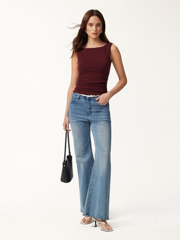 OGLmove Boat Neck Bra Tank Top