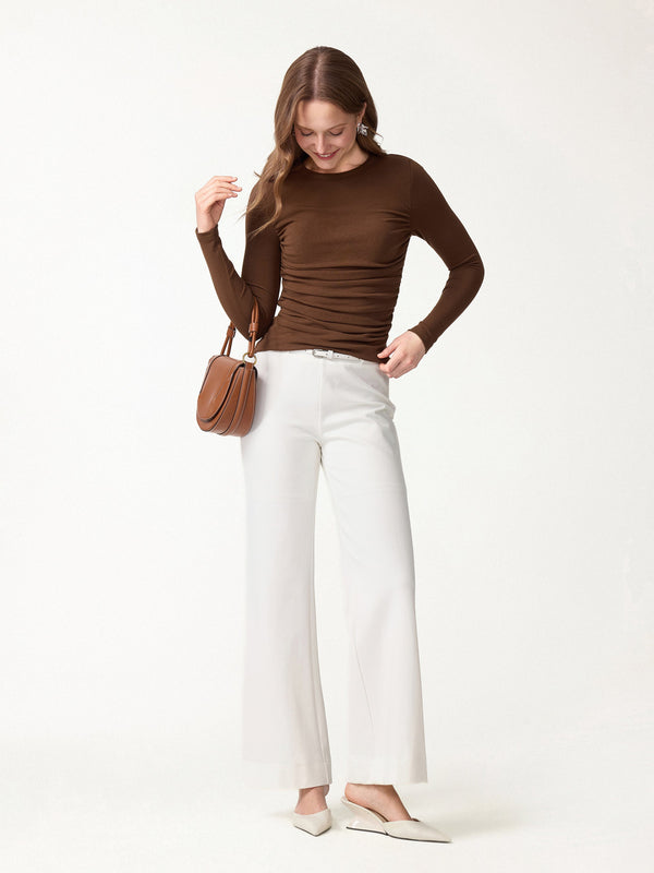 OGLmove Eco-Mousse® Long Sleeve Open-Back Bra Top
