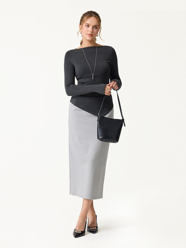 OGLmove ProWarm Boatneck Side Tucks Asymmetrical Brami