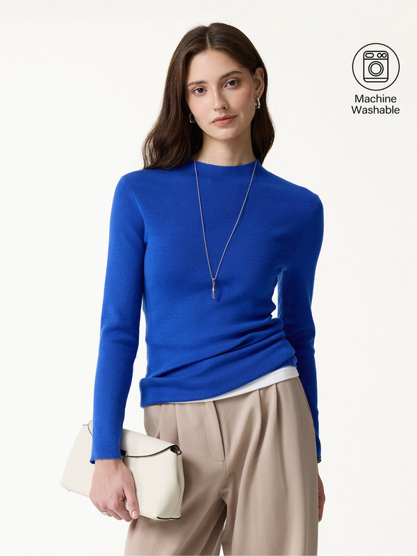 OGLmove The Everyday 100% Merino Wool Sweater Ultramarine Blue XS