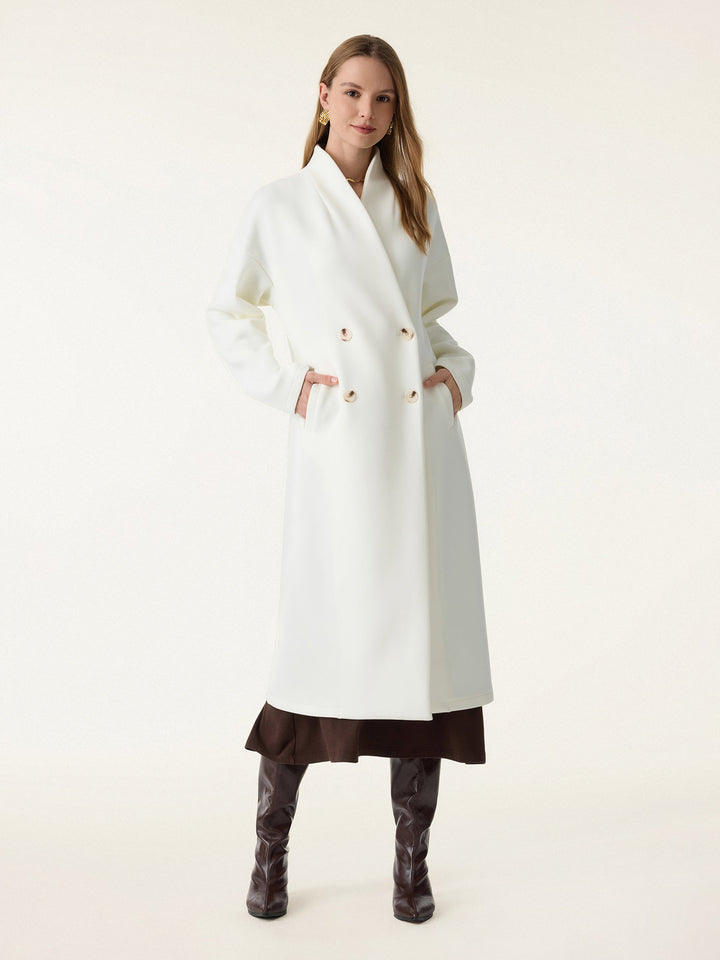 Double-breasted Stand Collar Coat