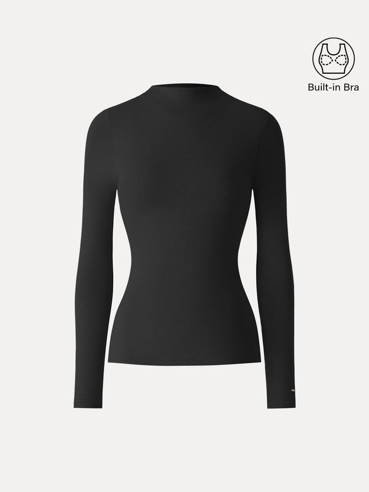 ProWarm Mockneck Long Sleeve Brami Black XS