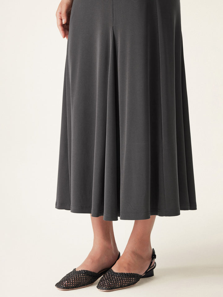 V-neck Fit-and-flare Midi Brami Dress