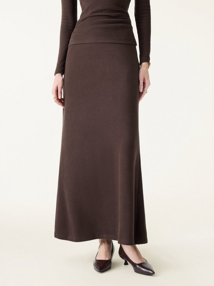 MaxWarm Tummy-Control Flared Maxi Skirt