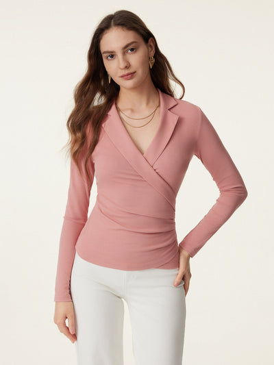 Collar Wrap Lightweight Top Sahara XS