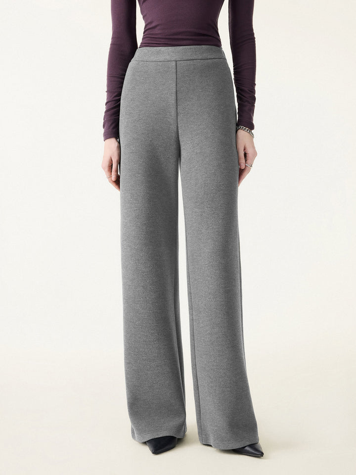 FuzzLuxe High Rise Flared Leg Pull-on Pants with Pockets