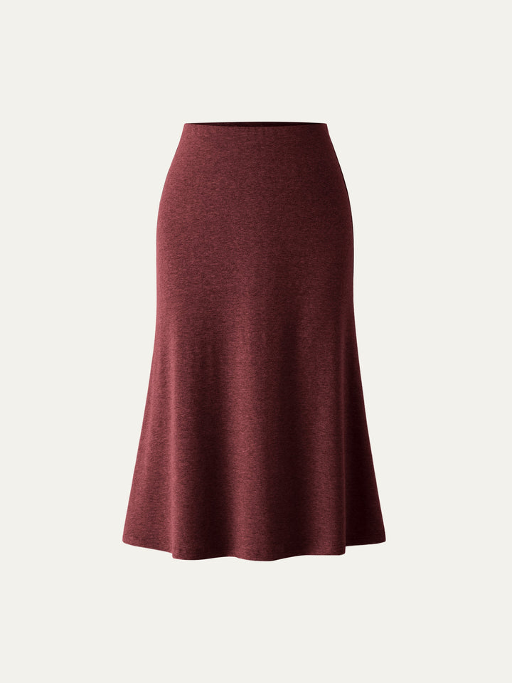 Soft Thermal Pull-On Midi Skirt Ancora 2XL