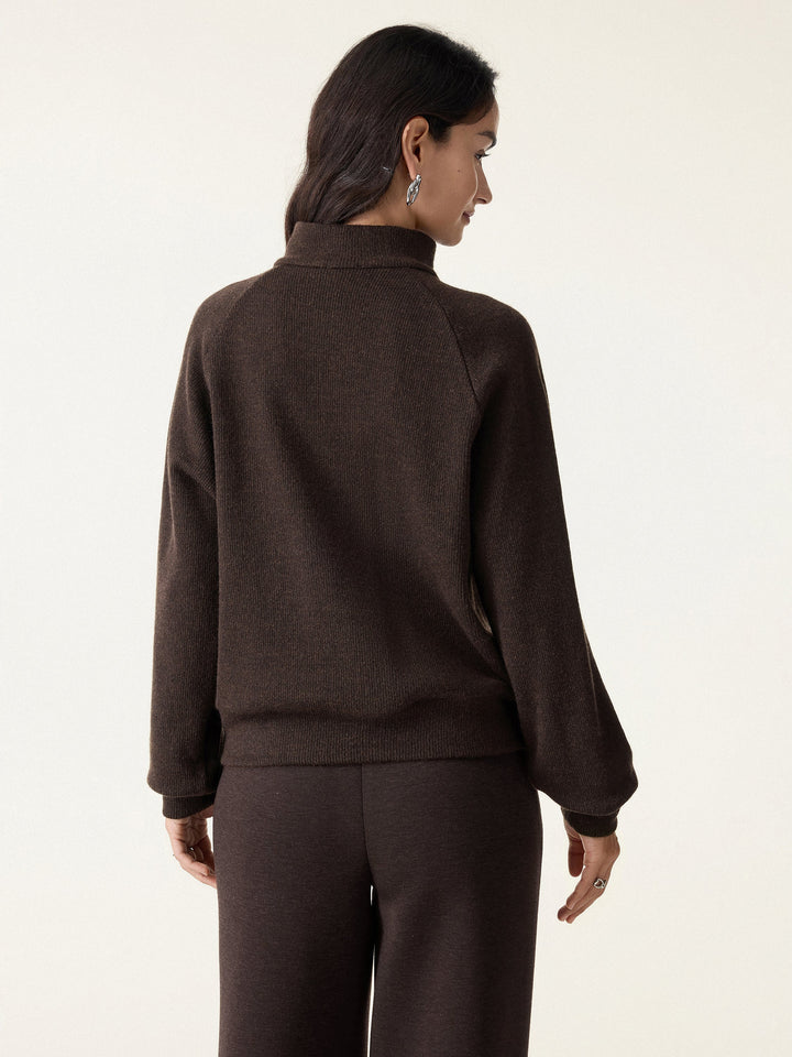 Cozy 1/4 Zip Mockneck Pullover