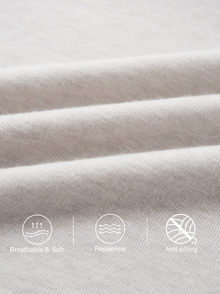 2Pcs Set Gathered Long Sleeve Brami & High Rise Pull-on Flared Petite Pants