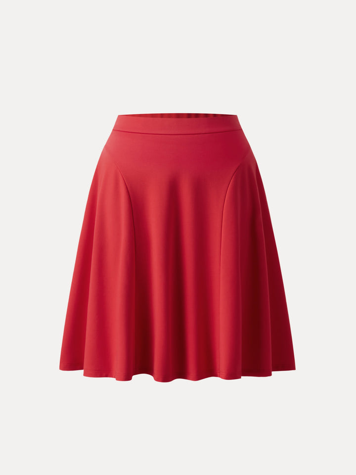 Ponte A-line Midi Pull-on Skirt