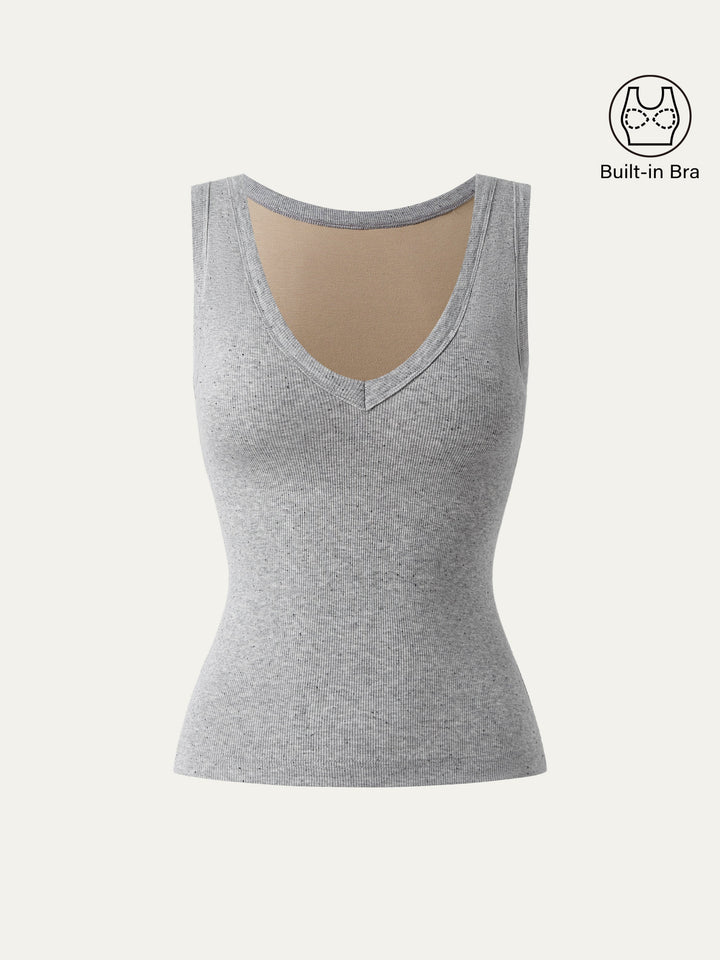 Stretchy V-neck Cotton New Airy Brami Tank