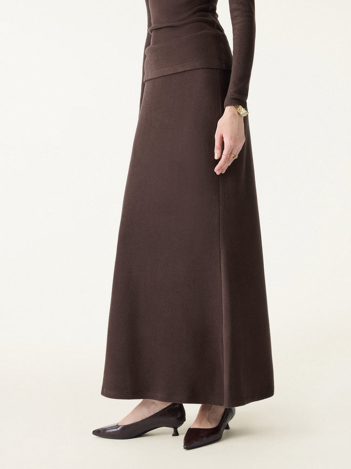 MaxWarm Tummy-Control Flared Maxi Skirt