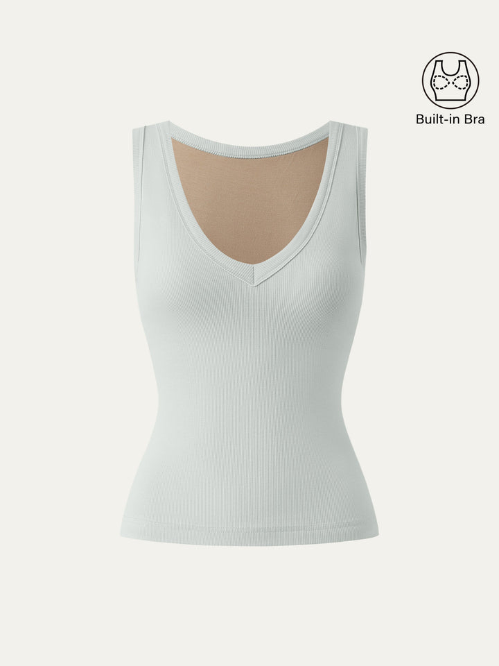 Stretchy V-neck Cotton New Airy Brami Tank